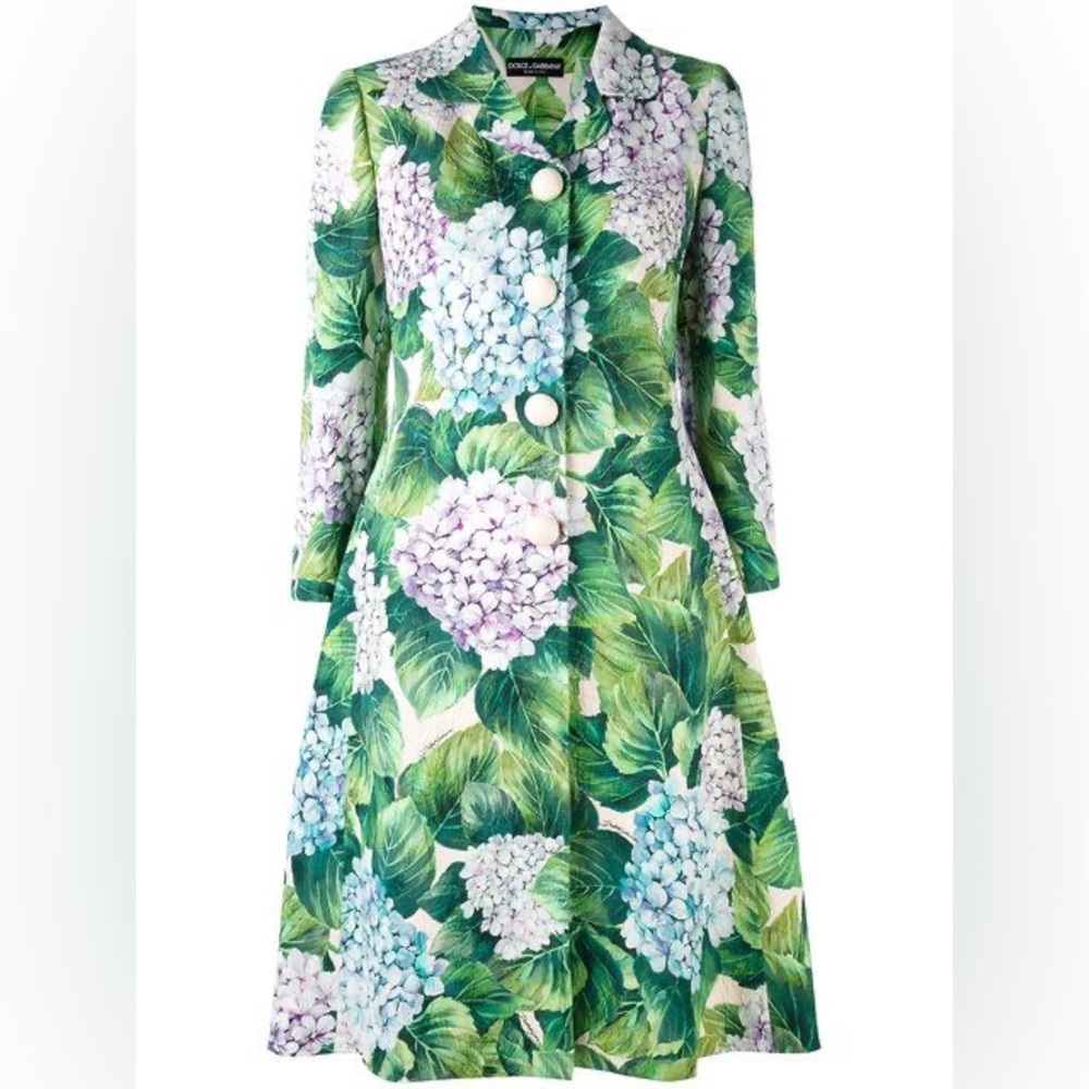 Dolce & Gabbana Hydrangea coat (size IT 42/US 6)